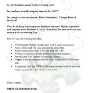 Prestige Bookkeeping - Newcastle Accountants